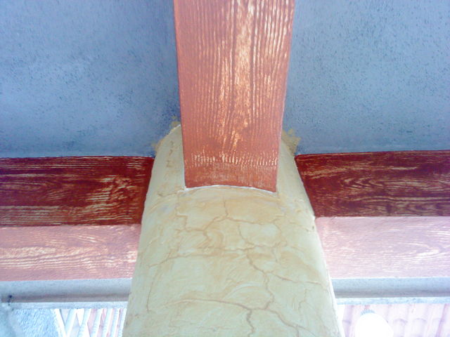 Las trabes imitacion madera