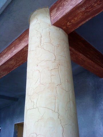 Crakelato en las columnas